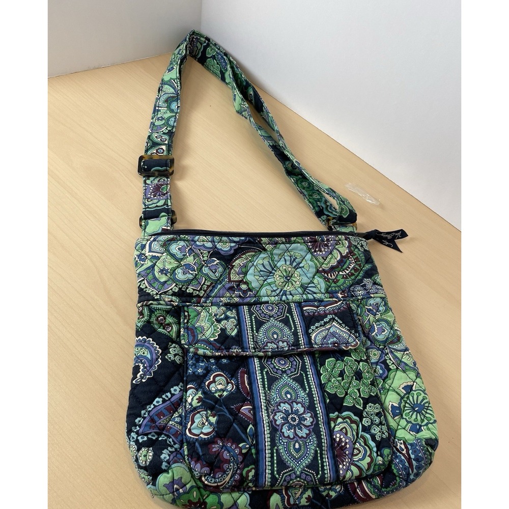Vera‎ Bradley Blue Rhapsody Tote Hobo Long Strap Shoulder Crossbody Bag
